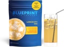 Blueprint Bryan Johnson Longevity Mix - Muscle Builder & Recovery Supplement - Promotion de l'humeur concentrée et équilibrée - Magnésium, créatine, L-Theanine, glutathion et vitamine C- 30 portions, ananas Yuzu