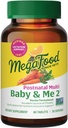 MegaFood Baby & Me 2 Vitamines postnatales pour les femmes allaitant avec du folate (forme naturelle d'acide folique), Choline, Iodine, vitamine D, feuille de Moringa et plus - 60 onglets (30 portions)