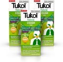 Syrup TUKOL Naturals Elderberry avec vitamine C, D et zinc, supplément de soutien immunitaire avec miel naturel pour adultes et adolescents, boost herbal Elderberry pour l'immunité et le soutien antioxydant, 6oz, pack de 3
