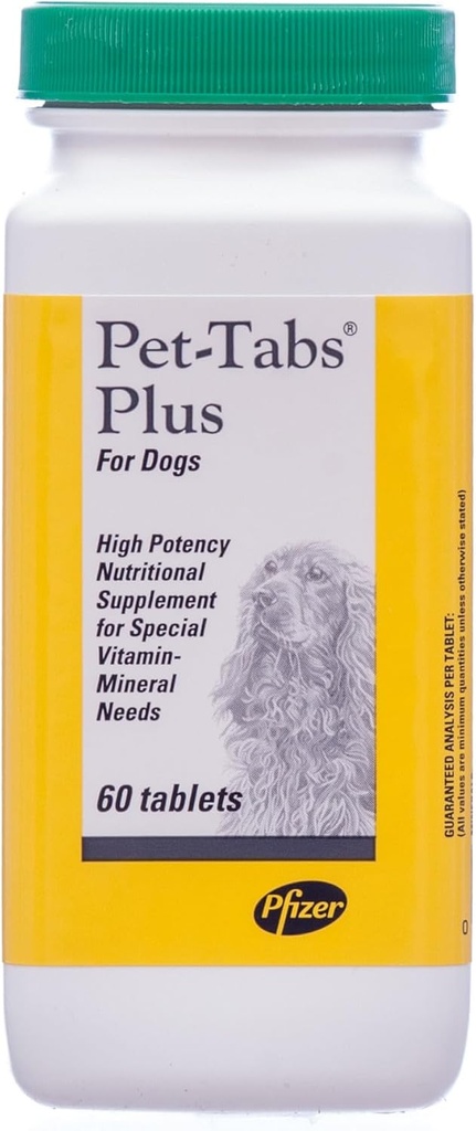 Pet Tabs Plus Advanced Formula Vitamin Supplement, 60 Count