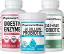 CHOIX du médecin Gut Guardian Bundle: 60 milliards Probiotique 30ct + Bloat & Gas Probiotique 30ct + Enzymes digestifs 60ct