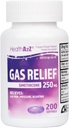 HealthA2Z® Gas Relief Siméthicone 250mg. Relief rapide de gaz Relief Symptômes Naturellement (200 Softgels (paquet de 1))