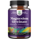 Supplément Glycinate de Magnésium pur 400mg par portion - Capsules de magnésium chélaté à haute absorption végane pour les femmes et les hommes avec 400mg élémentaire pour le sommeil d'humeur et le soutien de la relaxation - 240 Nombre