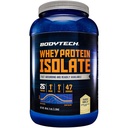 BODYTECH Poudre isolante de protéines de lactosérum - avec 25 grammes de protéines par portion et BCAA - Idéal pour la construction et la croissance musculaires après l'entraînement, contient du lait et du soja - Vanille (3 livres)