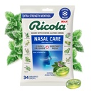 Ricola Max Cool soin nasal menthol grand sac de Toux Supprimant gouttes de Dual Action Liquid Center de Relief apaisant longue durée - 34 Compte (paquet de 1)