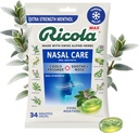 Ricola Max Cool soin nasal menthol grand sac de Toux Supprimant gouttes de Dual Action Liquid Center de Relief apaisant longue durée - 34 Compte (paquet de 1)