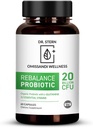 BIO-ESSENTIELS, rééquilibrer le supplément probiotique - Dr Ian Stern formulé - pour la digestion supérieure et l'immunité – W/ Prébiotique biologique et L-Glutamine - 20 Million CFU - 60 Capsules