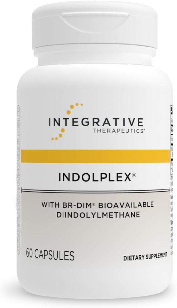 Thérapeutique intégrative Indolplex – 240mg Biodisponible DIM pour le soutien de l'équilibre hormonal* - soutient le métabolisme des estrogènes* - sans gluten et sans lait - 60 capsules (30 portions)