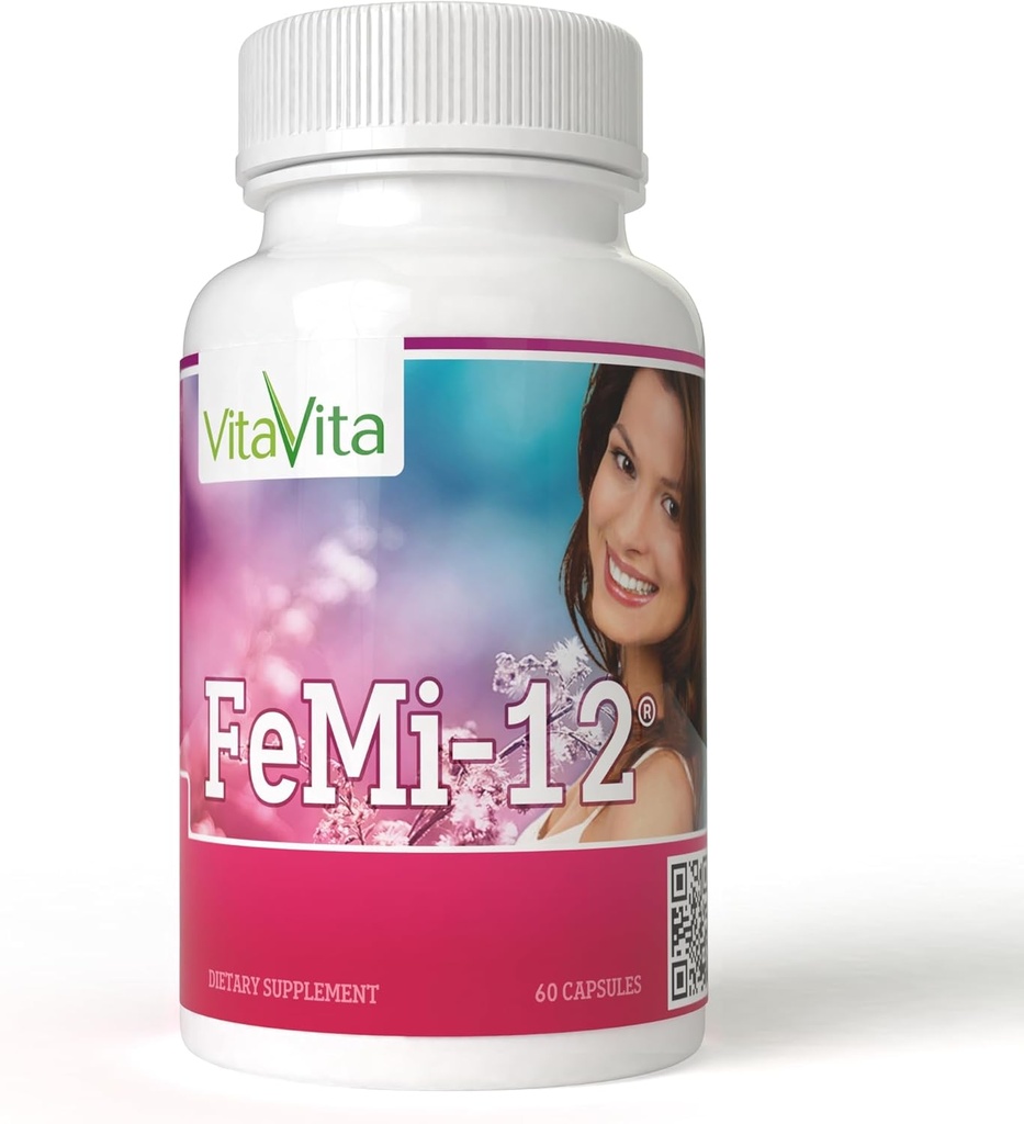 FeMi-12, aide à atténuer la période mensuelle des femmes Désagréments et soutient la menstruation normale (60 capsules)