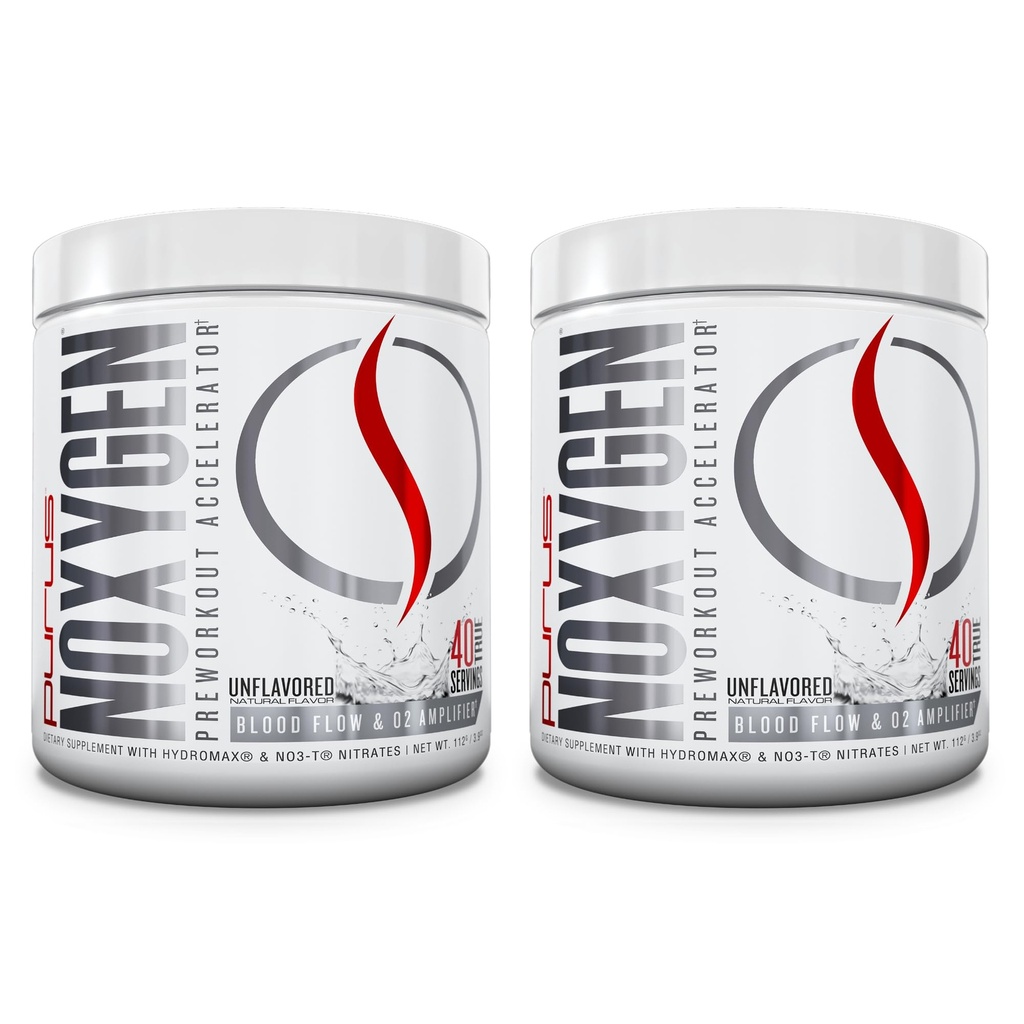Purus Labs poudre NOXYGEN, 40 portions (non aromatisées), boîte de 2