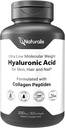 Naturalis Hyaluronic Acid 200mg, 10x Better Absorption Ultra Low Molecular Weight with Collagen, Biotin, Selenium & Vitamin E | Hair, Skin, Nails & Joint Supplements | 120 Softgels