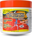 Arymar Glucosamine 1500 mg + Chondroïtine 1200 mg avec collagène – Poudre de santé aromatisée orange, 300 g