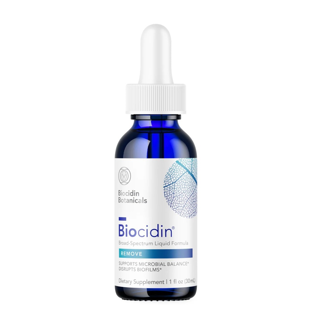 Formule liquide Biocidin - Biofilm Buster & Broad-Spectrum Botanicals for Gut Detox Cleanse Support - Promote l'équilibre microbien, la santé de Gut et l'élimination des microbes non désirés (1 Oz)