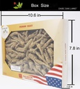 DOL Racines de ginseng d'élevage sélectionnées à la main Grand Wisconsin Cultivé Ginseng américain (Moyen 16oz/Box)