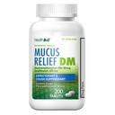 HealthA2Z® Mucus Relief DM-Dextrométhorphane HBr 20mg-Guaifenesin 400mg-D Toux, libération immédiate, non couchée (200 Nombre (pak de 1))