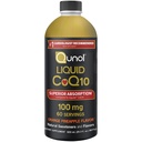 Qunol Liquid CoQ10 100mg, Absorption supérieure Forme de supplément naturel de Coenzyme Q10, Antioxydant pour la santé cardiaque, Aromatisé aux ananas oranges, 60 portions, 20.3 oz bouteille