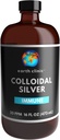 Earth Clinic ® Colloidal Silver 20 PPM, 16oz (473mL), Grande bouteille en verre ambre - Support immunitaire