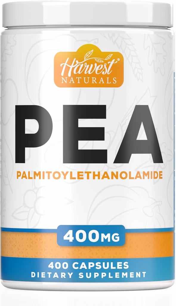 Gélules de Palmitoyléthanolamide: 400mg de pois 400mg de Pill Count
