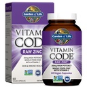 Jardin de la vie Suppléments de zinc 30mg Zinc brut haute puissance et supplément multiminéral de vitamine C, code vitamine Vitamines Trace Minéraux et probiotiques pour la santé de la peau et le soutien immunitaire, 60 Capsules Vegan