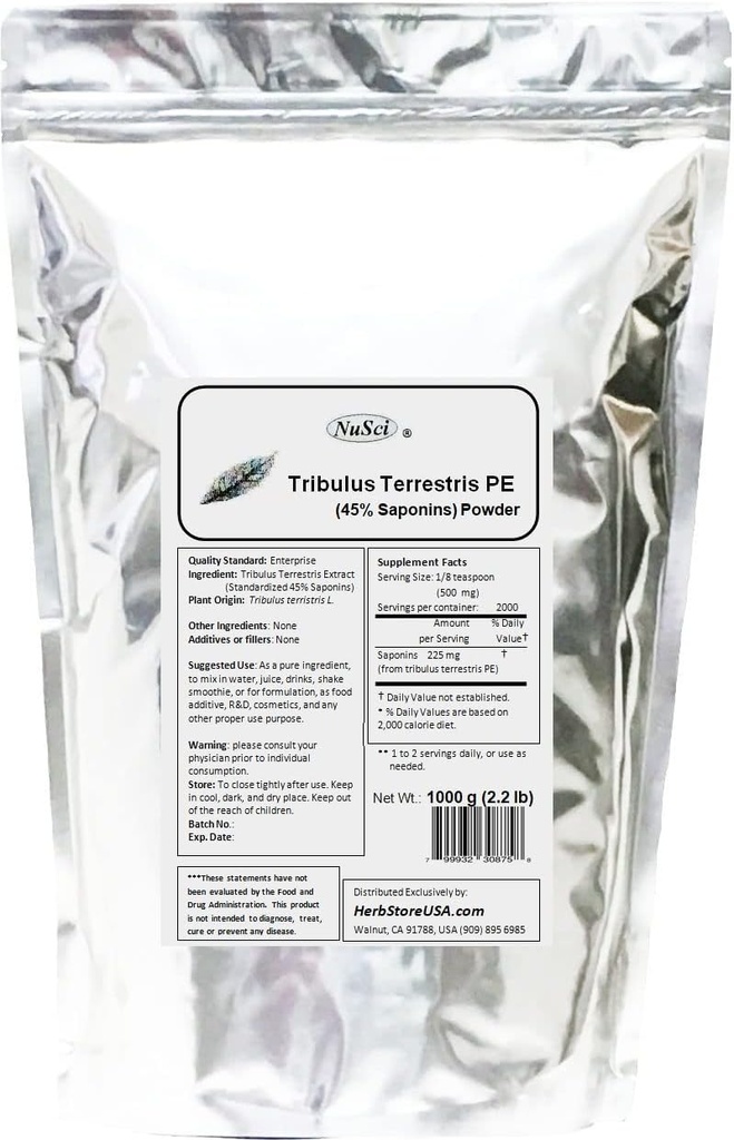 Tribulus Terrestris Extrait de poudre pure (1000 grammes (2,2 lb))