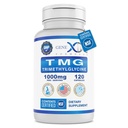 Formules Genex Supplément TMG 1000mg (120 Capsules) - NSF certifié pour la sécurité, la qualité et l'exactitude des étiquettes - Bétaine Anhydre Triméthylglycine - Supplément hépatique - Sans gluten et sans OGM - 30 jours d'approvisionnement