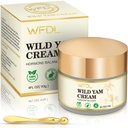 Crème de Yam sauvage biologique avec trèfle rouge, crème hydratante pour les femmes, comprend applicateur (4 Once)
