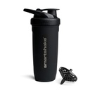 Smartshake Reforce en acier inoxydable Protein Shaker Bouteille - Bouteille de Gym Unisexe Non Isolée - 900 ml - 30 oz - Couvercle vissé étanche - sans DEHP et BPA (noir)