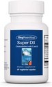 Allergy Research Group Super D3 Dietary Supplement - Bone & Immune Support, Cholecalciferol avec C & E, Capsules végétariennes, Sans gluten - 60 Compte