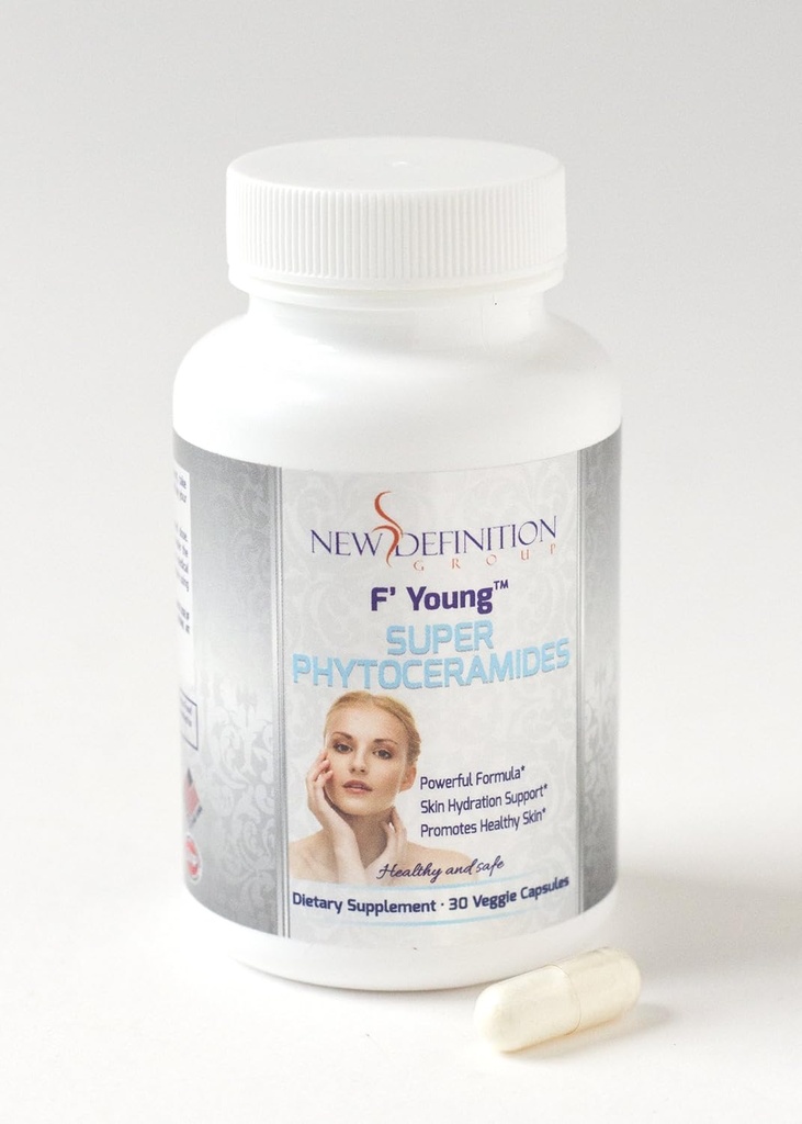 F. YoungTM Super Phytocéramides par Herbal purement naturel, pour atteindre la prévention des rides et protéger la peau contre la pollution nocive, le soleil et le stress, fabriqués aux États-Unis