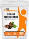 BulkSupplements.com Poudre d'extrait de champignons Chaga - Supplément de champignons, de champignons Chaga - 1000mg d'extrait de poudre de Chaga par portion, sans gluten (5 kilogrammes - 11 lbs)
