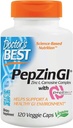 Le meilleur complexe de carnosine de zinc du docteur avec des capsules Peptin Gi Veggie, 120 comtes
