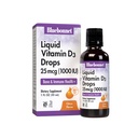 BlueBonnet Vitamine D3 1000 UI 25mcg Bones fortes et supplément de soutien immunitaire - Vitamines liquides pour les femmes et les hommes - Lanoline VIT D gouttes avec huile MCT - Non-OGM, Végétarien - Citrus Flavor - 1 Fl Oz