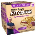 FITCRUNCH Snack size Protein Bars, 6-Layer Baked Bar, 1g de sucre, sans gluten et de noyau de gâteau doux (18 barres, beurre d'arachide et gelée)