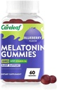 Melatonine Gummies Soutien au sommeil pour les hommes et les femmes Santé Dormez avec 6mg Melatonine et Vitamine B6 Blueberry Flavor 60 Comte
