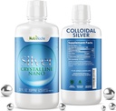 NutriNoche Colloidal Silver Mineral Liquid Supplement - 30 ppm - 32 Ounces - Colloidal Minerals