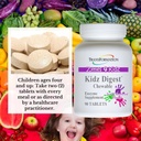 TRANSFORMATION LE GÉNÉSIS DES BONNES Enzymes DE SANTÉ Kidz Supplément enzymatique digestif Chewable, promouvoir une digestion et élimination saine et complète pour les enfants, 90 comprimés