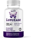 Nature's Fusions LupuEase Lupus Relief Products Multivitamin Supplements - Vitamine C, D3, E, B12, Extrait de Curcumine Turmère (std. 95% curcuminoides) - Omega 3 Acides gras - 30 jours d'approvisionnement - 400mg