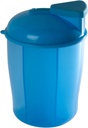 Organisateur de vitamines EZY DOSE, 6 grands compartiments, stockage de vitamines et de médicaments pendant 30 jours, garder les vitamines et les médicaments au clair, facile à utiliser, durable et convivial, bleu, sans BPA