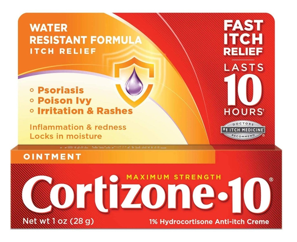 Cortizone-10 Démangeaison Médecine Concentration maximale Oint 1 Ounce (29ml) (6 Pack)