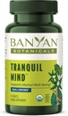 Banyan Botanicals Tranquil Mind – Supplément biologique avec Guduchi, Gotu Kola & Skullcap – soutient l'anxiété occasionnelle et favorise un sentiment de calme * – 90 comprimés – Vegan non-OGM source durable