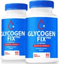 (2 Pack) Glycogen Fix Capsules Pro, Formule de soutien du sang tout naturel, Supplément Premium pour soutenir un mode de vie sain et maintenir des niveaux stables, Avis officiels GlycogenFix Pro (120 Capsules)