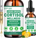 2 Pack Cortisol Supplements for Women & Men, 16-in-1 Cortisol Calm Reducer Detox Manager w. Magnesium, Ksm-66 Ashwagandha L-Theanine Phosphatidylserine for Lower Cortisol, Recess Mood, Relax, Sleep