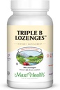 Maxi Health Triple B Lozenges - Vitamine B12 & B6 & Biotine - Fraise - 90 Chewies - Kosher