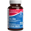 Supplément de fer à libération lente avec vitamine C - Fer doux à absorption élevée avec vitamine C pour les femmes avec complexe de méthyle B pour des avantages maximums - Végétalien et fabriqué aux États-Unis - 60 portions