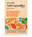 Ashwagandha Bandes Orales 100 mg KSM 66 Ashwagandha, L-Theanine, Mélatonine, Vitamine D3 et Magnésium, Bande Vegan pour hommes et femmes, Sans sucre, Non-OGM, 30 Bandes Orales (Berry)
