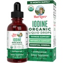 MaryRuth Organics Iodine Liquid Drops (drops liquides) Potassium Iodide (drops liquides) 1 an d'approvisionnement (drops liquides) 450 portions pour la santé thyroïde (drops liquides) USDA Organic (drops liquides)