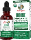 MaryRuth Organics Iodine Liquid Drops | Potassium Iodide | 1 Year Supply | 450 Servings | Thyroid Health | USDA Organic| Vegan | Non-GMO | Gluten Free | 1 Fl Oz
