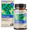 Motherlove Moringa (60 capsules liquides) Supplément d'allaitement pour soutenir l'approvisionnement en lait maternel — non OGM, plantes biologiques, végétalien, casher