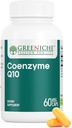 Coenzyme Greeniche Q10, 60 capsules, Coq haute absorption10, végétalien, sans gluten