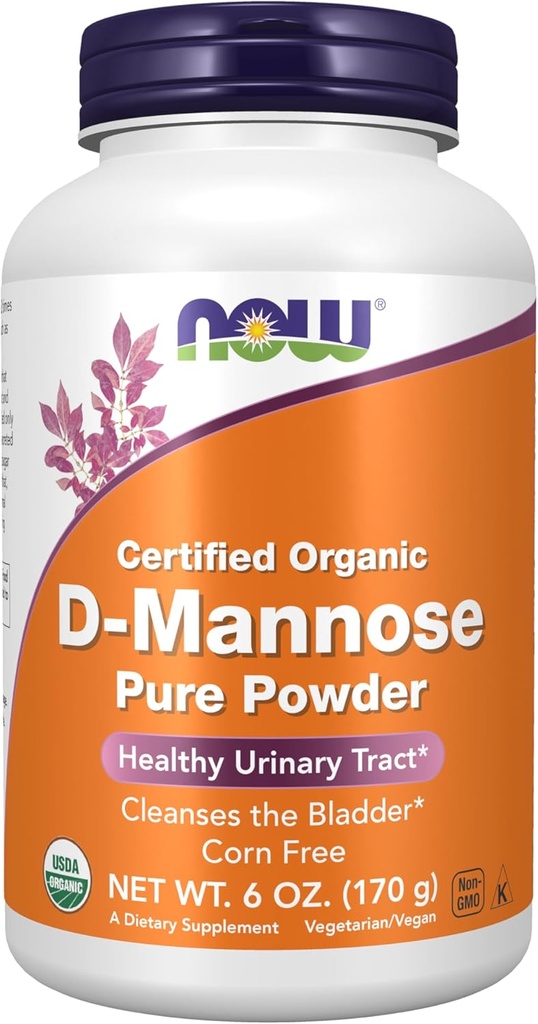 NOW Foods Supplements, D-Mannose Powder, Non-GMO Project Verified, Healthy Urinary Tract*, 6-Ounce